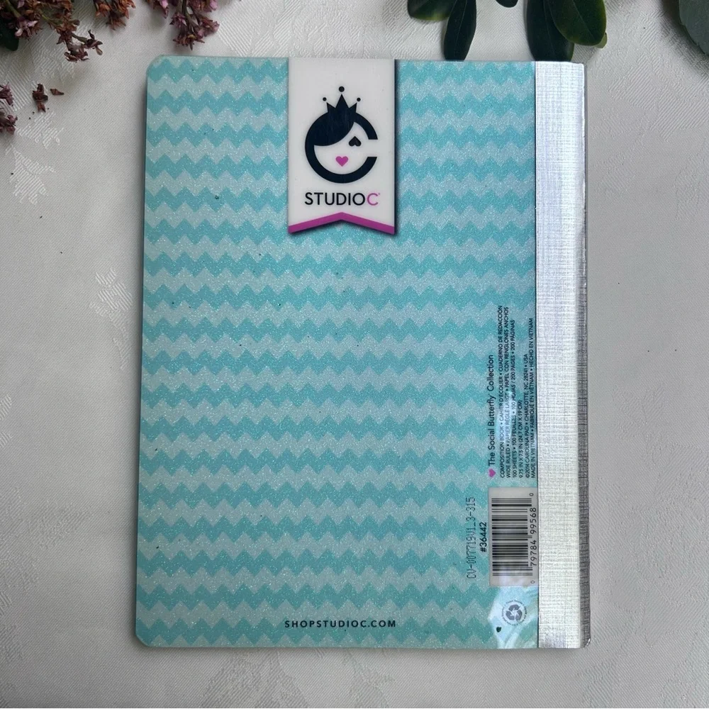 Colorful Floral School Supply Bundle Pocket Folders and Notebook
